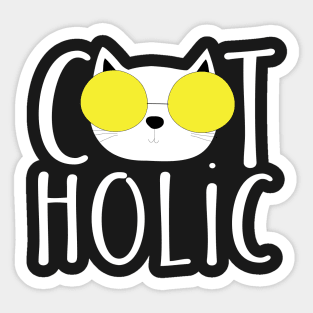 Cat holic Sticker